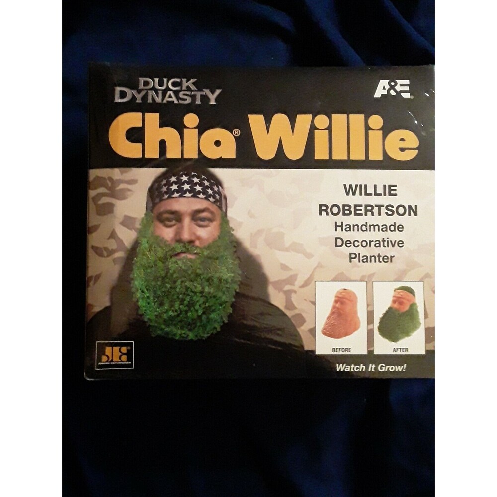 Duck Dynasty Chia Pet Willie Robertson Decorative Planter Factory Sealed